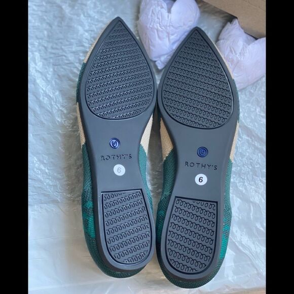 Rothy's® Women’s The Point Moroccan Green Sz 6 - Picture 9 of 13
